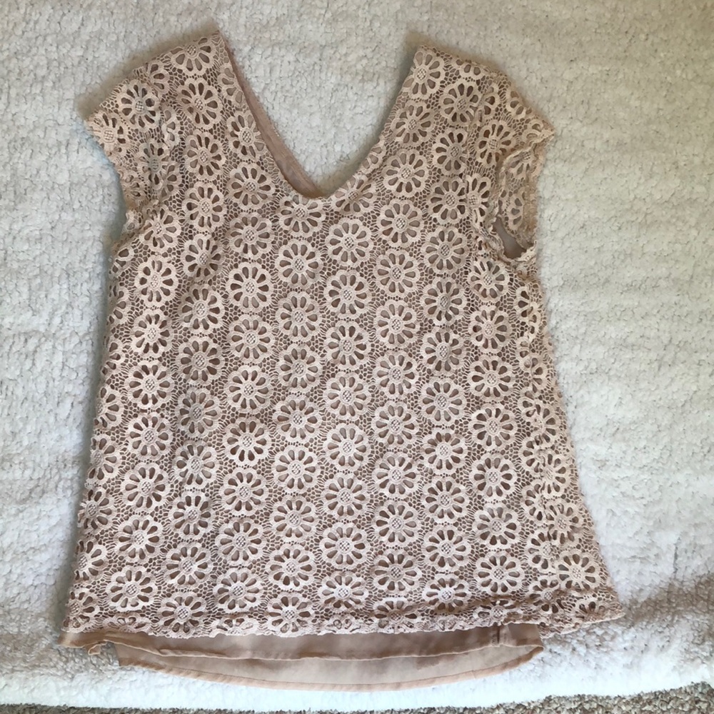 New York & Company Lace Blouse